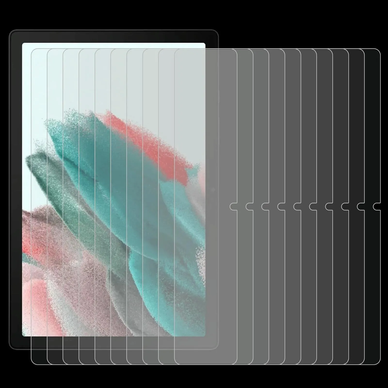 25-pack Tempered Glass Film for Samsung Galaxy Tab A9 Plus / Active5 / A9 - 9h 0.3mm
