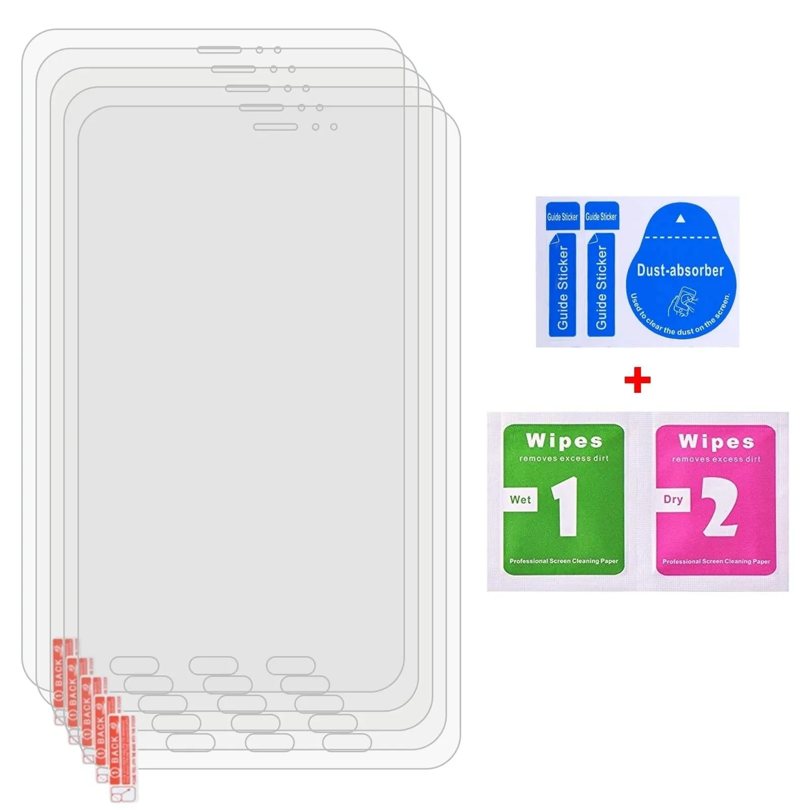 25-pack Tempered Glass Film for Samsung Galaxy Tab A9 Plus / Active5 / A9 - 9h 0.3mm