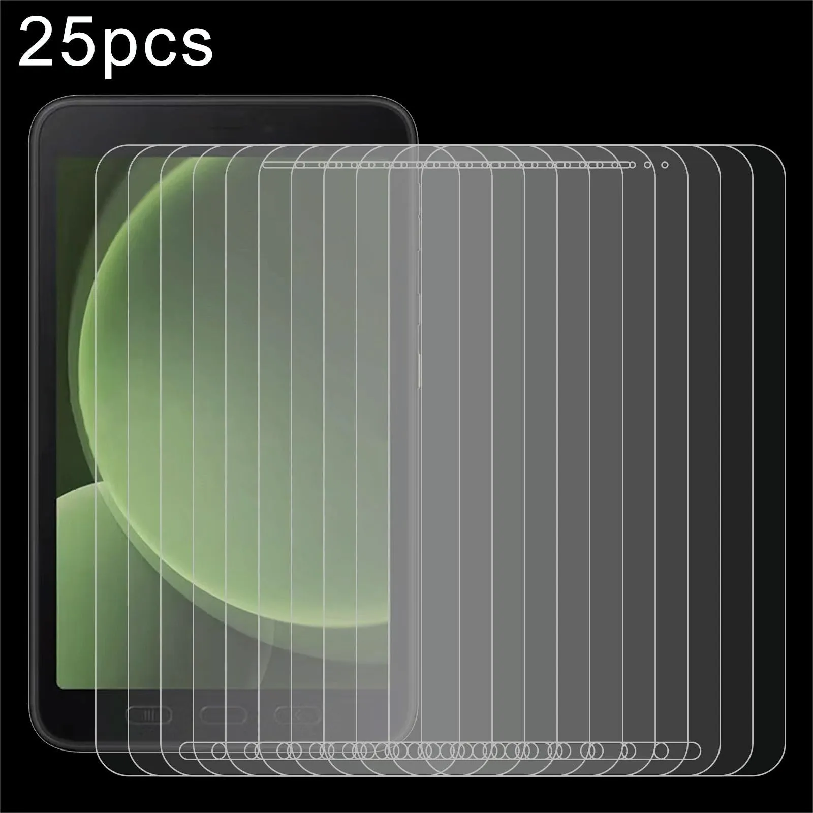 25-pack Tempered Glass Film for Samsung Galaxy Tab A9 Plus / Active5 / A9 - 9h 0.3mm
