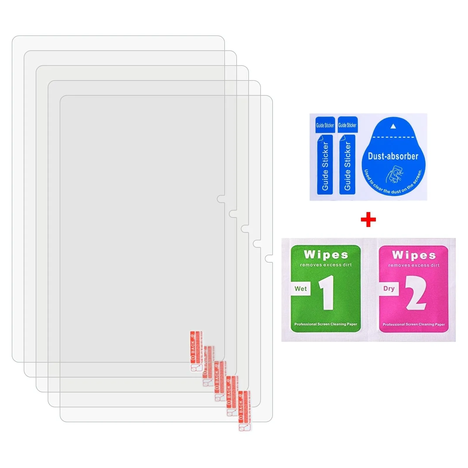 25-pack Tempered Glass Film for Samsung Galaxy Tab A9 Plus / Active5 / A9 - 9h 0.3mm