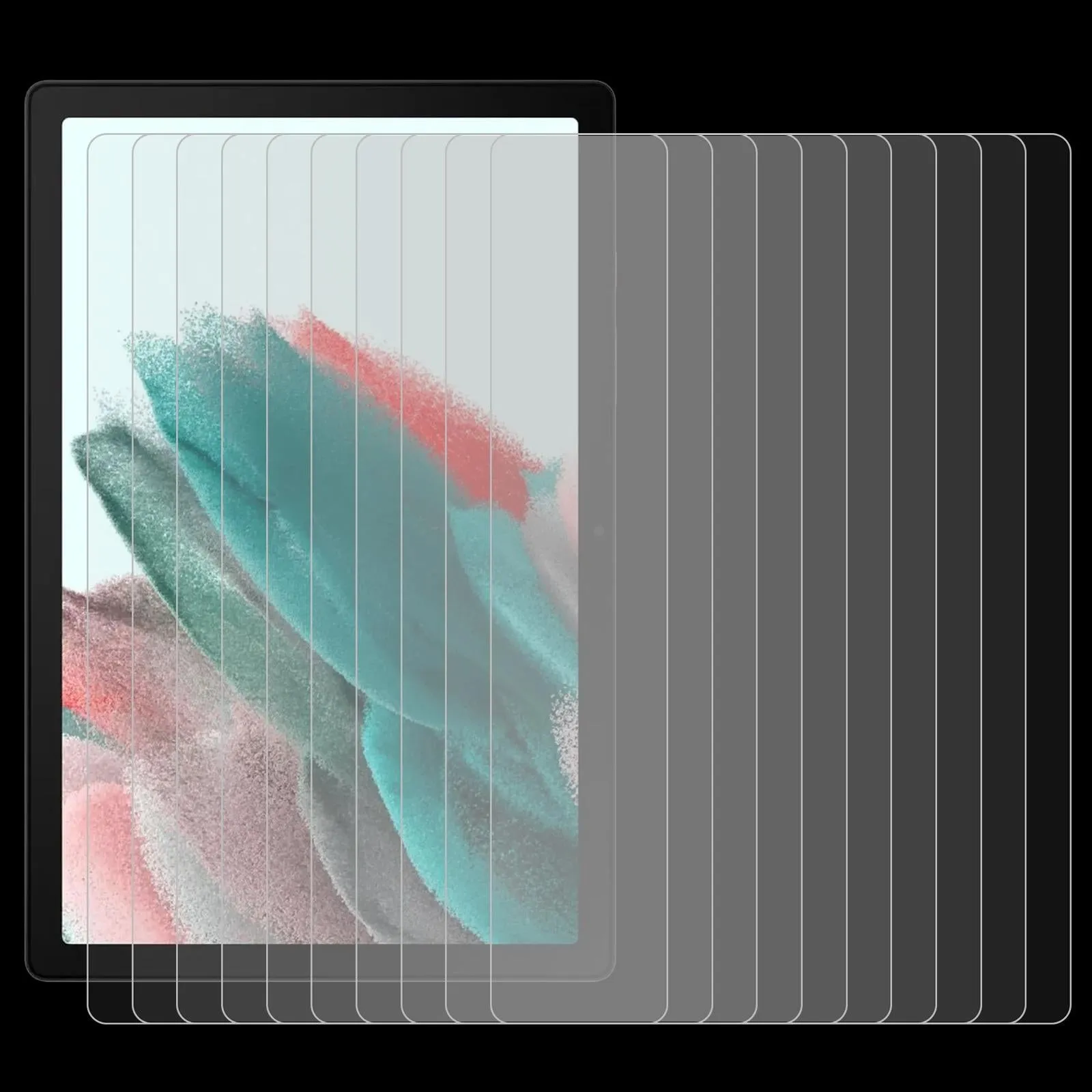 25-pack Tempered Glass Film for Samsung Galaxy Tab A9 Plus / Active5 / A9 - 9h 0.3mm