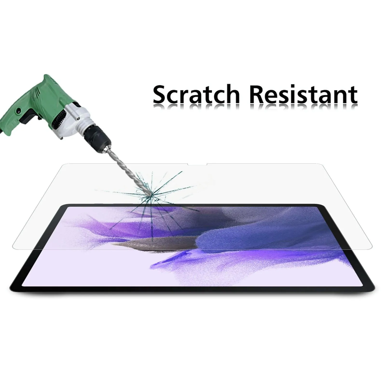 25-pack Tempered Glass Film for Samsung Galaxy Tab S7 Fe - 9h 2.5d Explosion-proof