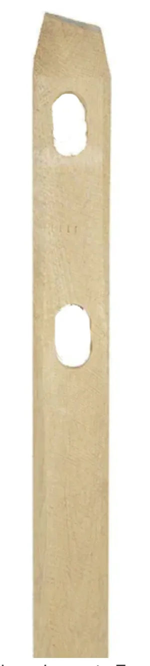 6 ft. Pressure Treated Wood Split Rail 2-Hole End Post