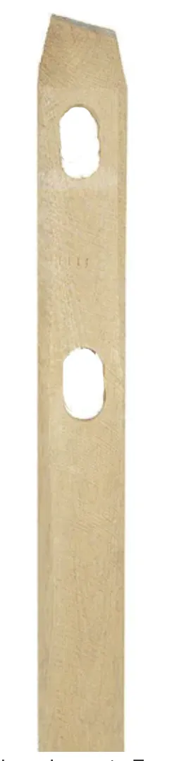 6 ft. Pressure Treated Wood Split Rail 2-Hole End Post