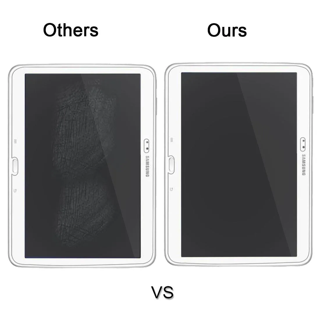 75-pack Tempered Glass Film for Samsung Galaxy Tab 3 10.1 - 0.4mm 9h  Hardness 2.5d Explosion-proof