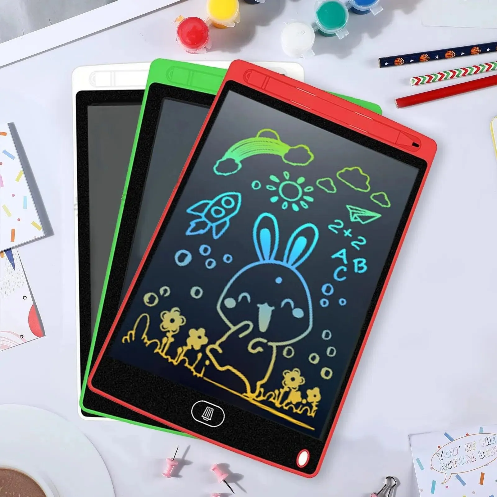 8.5-Inch Reusable LCD Writing Tablet: The Ultimate Doodle and Sketch Pad for Creative Minds