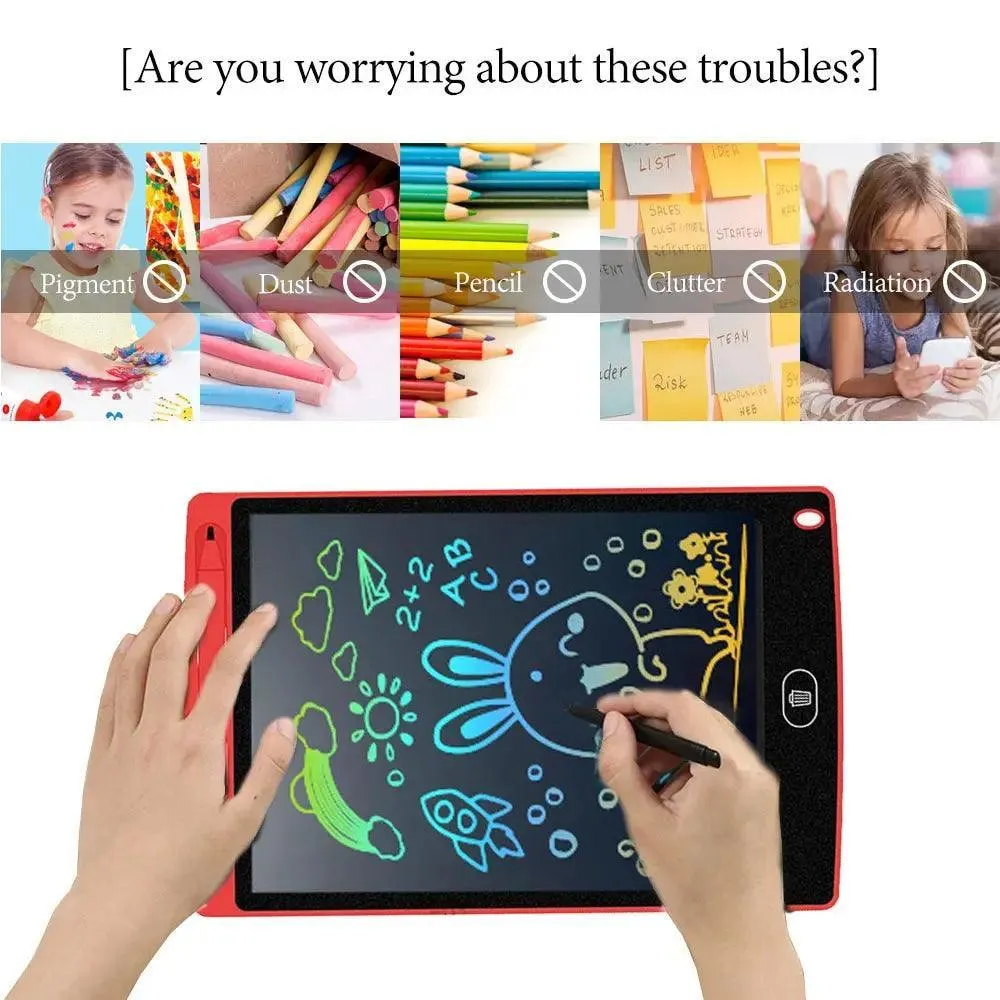 8.5-Inch Reusable LCD Writing Tablet: The Ultimate Doodle and Sketch Pad for Creative Minds