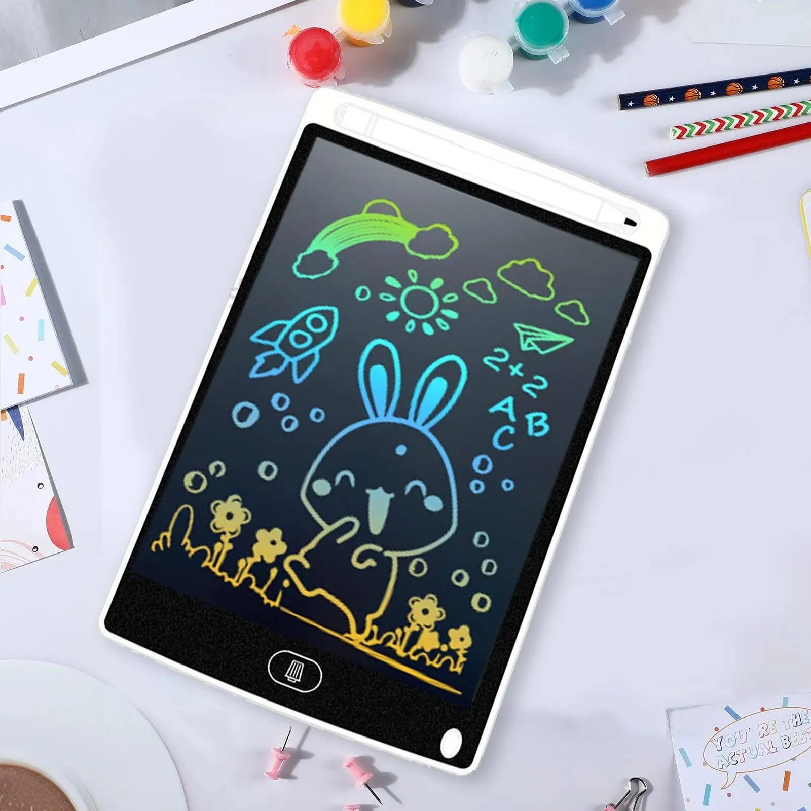 8.5-Inch Reusable LCD Writing Tablet: The Ultimate Doodle and Sketch Pad for Creative Minds