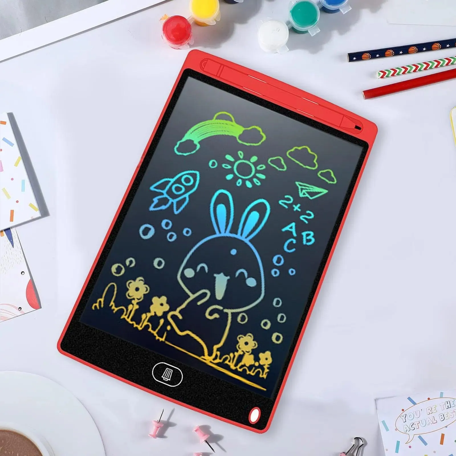 8.5-Inch Reusable LCD Writing Tablet: The Ultimate Doodle and Sketch Pad for Creative Minds