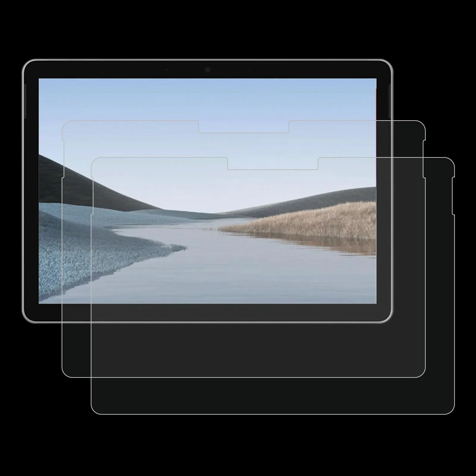 9H Tempered Glass Film For Microsoft Surface Go 4 / 3 / 2 / 1 - 2 Pcs