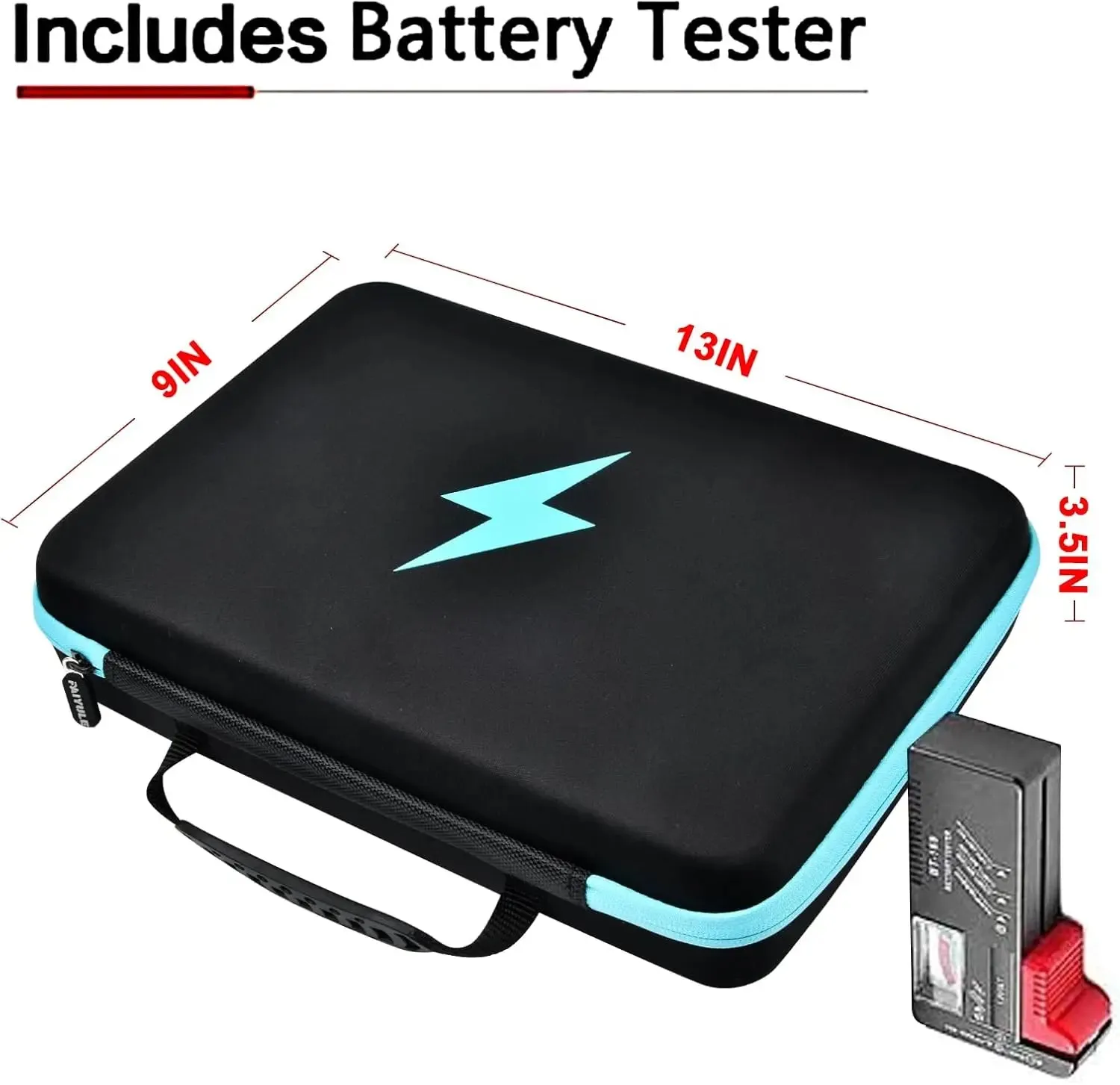 Battery Organizer Tester Holds 220 Batteries