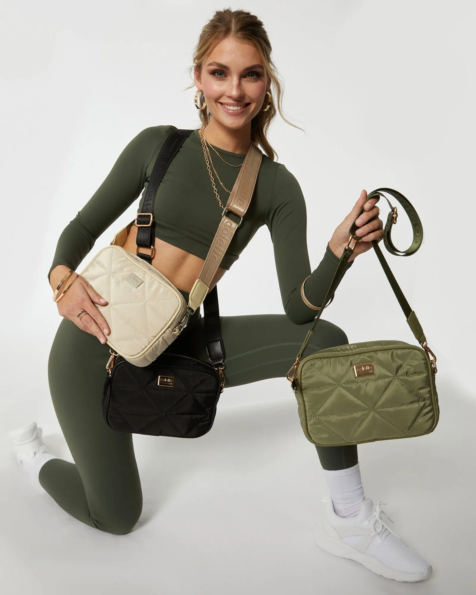 Black Alison Sport Crossbody Bag