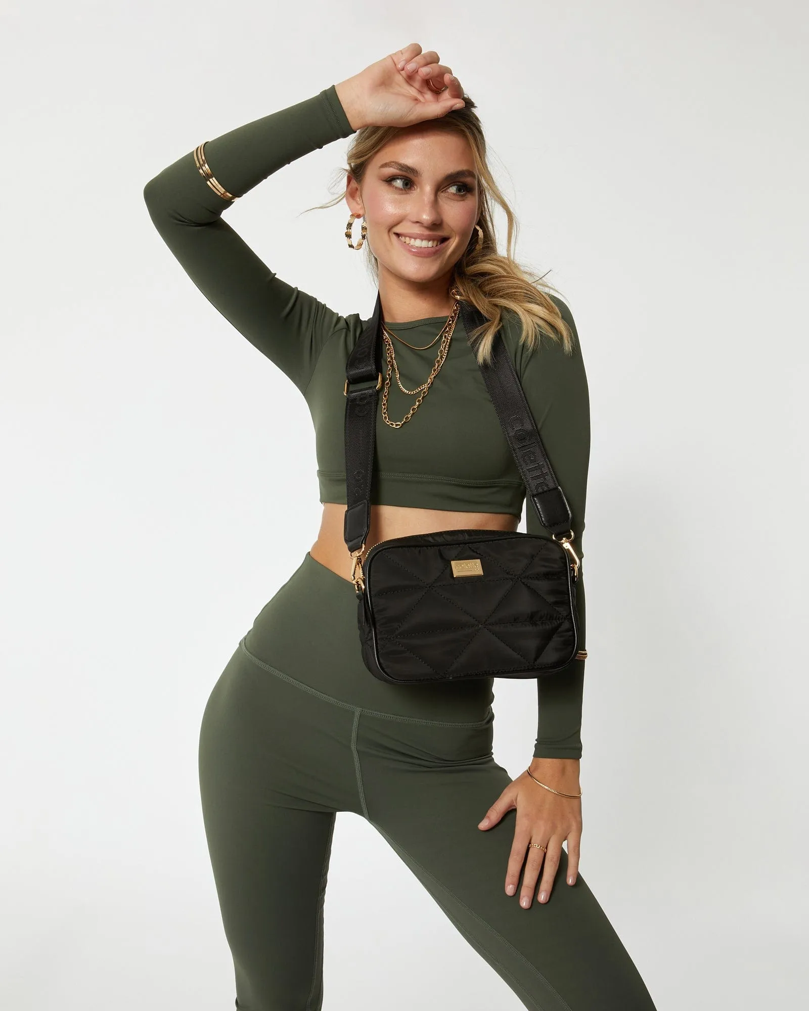 Black Alison Sport Crossbody Bag