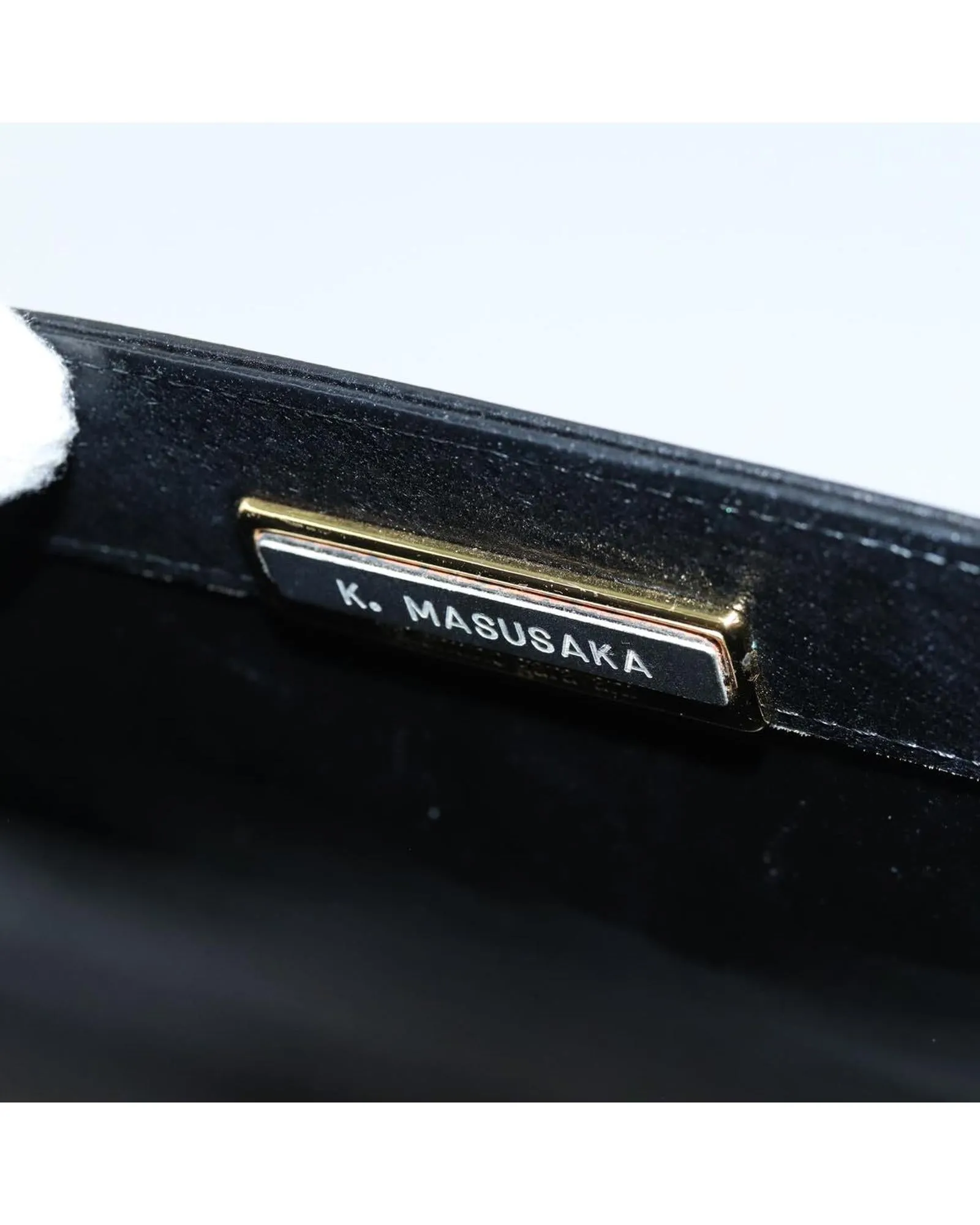 Black Leather Hand Bag with Minimalist Style