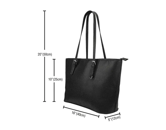 Book Pattern 2 Leather Totes
