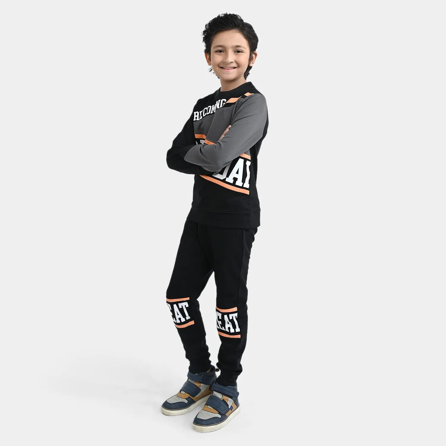 Boys 2 Piece Suit Great Days-BLACK
