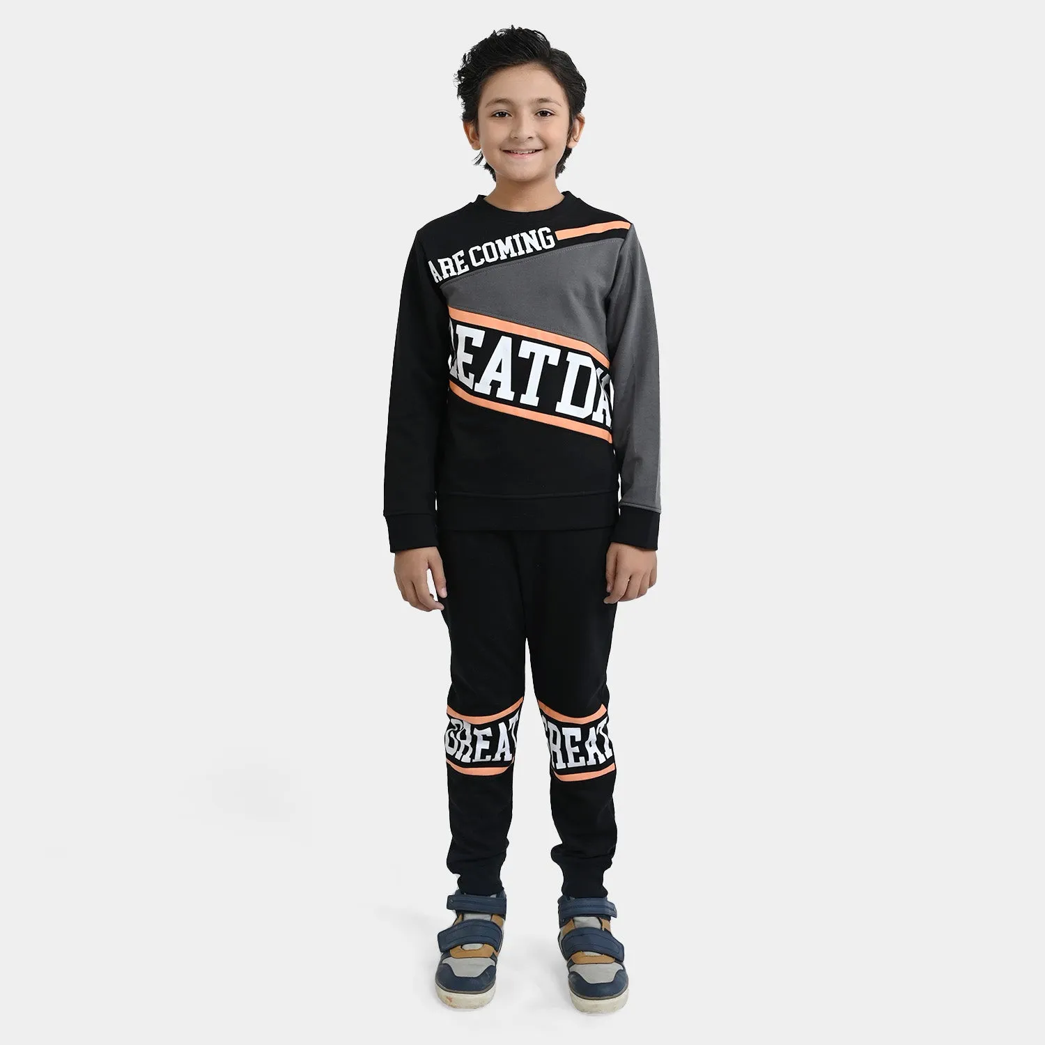 Boys 2 Piece Suit Great Days-BLACK