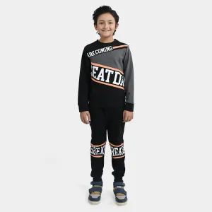 Boys 2 Piece Suit Great Days-BLACK