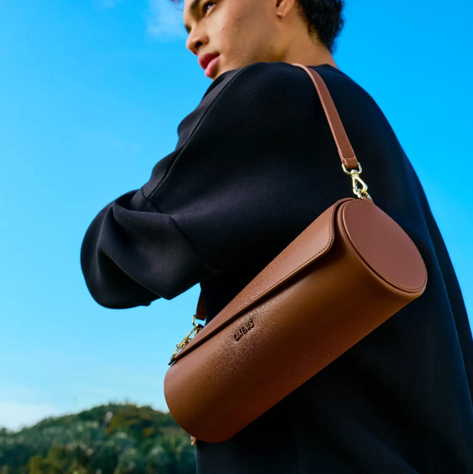 CAKENIS CLUB RALLYETTE BAG IN BROWN