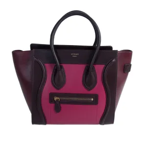 Celine Tricolor Micro Luggage Tote Bag