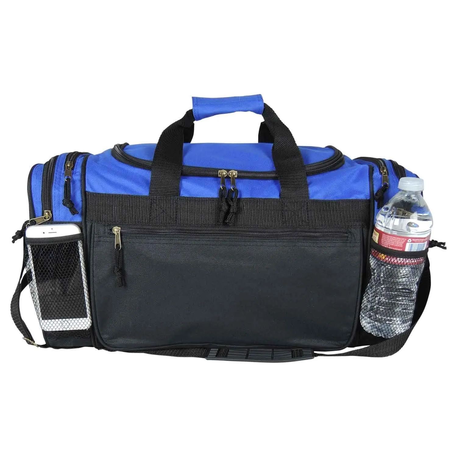 Dalix 20 Inch Sports Duffle Bag with Mesh and Valuables Pockets, Royal Blue