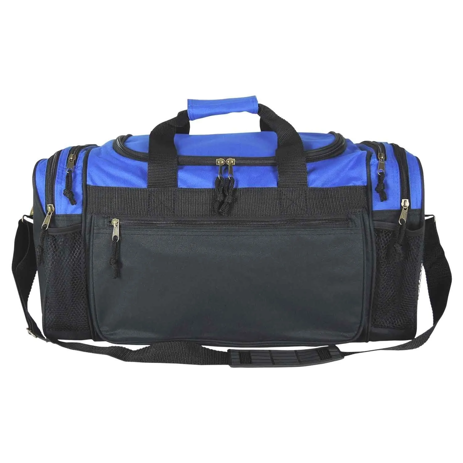 Dalix 20 Inch Sports Duffle Bag with Mesh and Valuables Pockets, Royal Blue