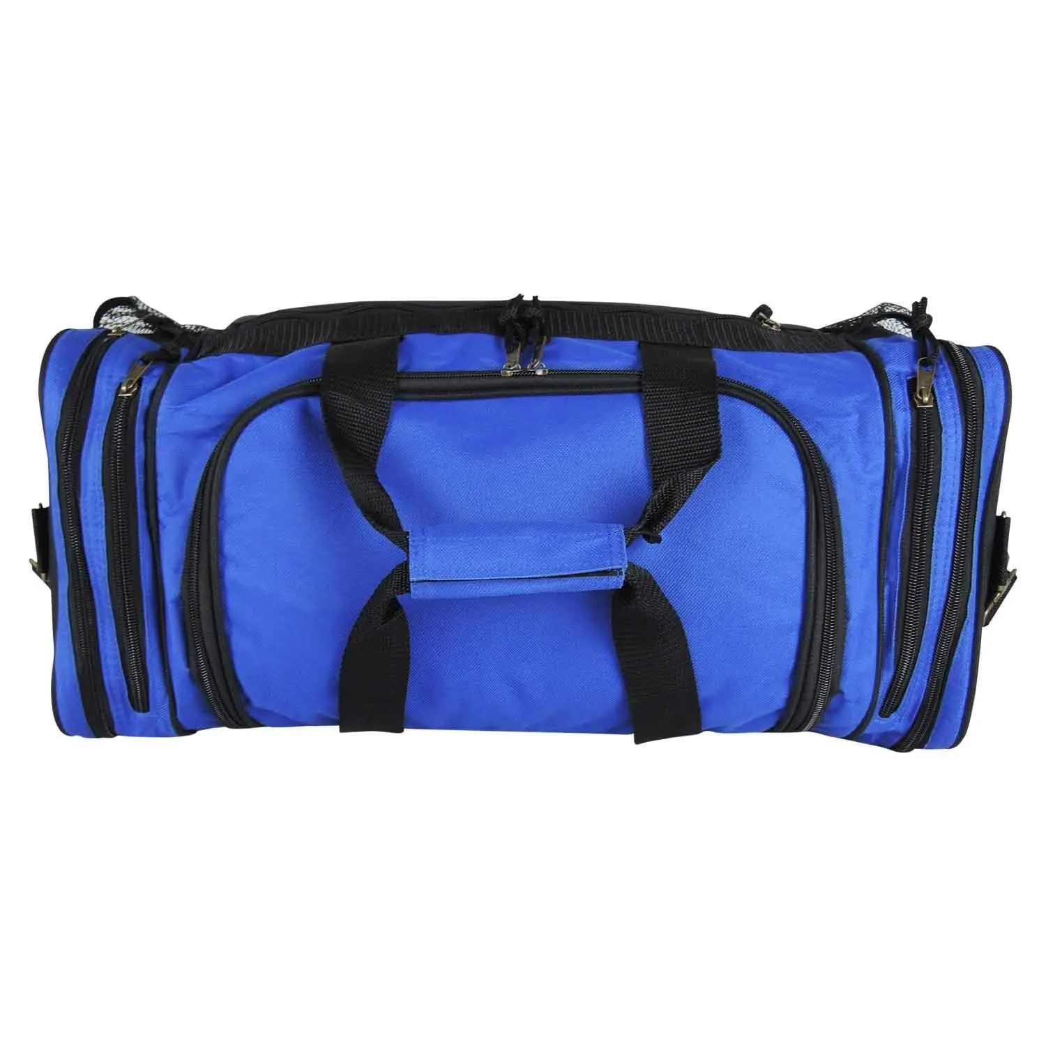 Dalix 20 Inch Sports Duffle Bag with Mesh and Valuables Pockets, Royal Blue