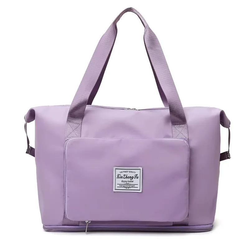 Foldable Large Capacity Storage Folding Bag Travel Bags Tote Carry on Luggage Handbag Waterproof Duffel Women Shoulder Bags