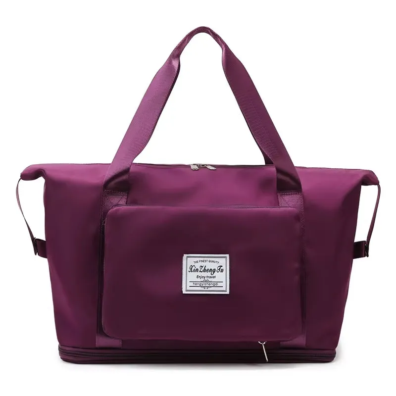 Foldable Large Capacity Storage Folding Bag Travel Bags Tote Carry on Luggage Handbag Waterproof Duffel Women Shoulder Bags
