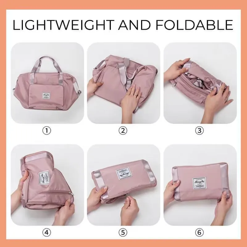 Foldable Large Capacity Storage Folding Bag Travel Bags Tote Carry on Luggage Handbag Waterproof Duffel Women Shoulder Bags