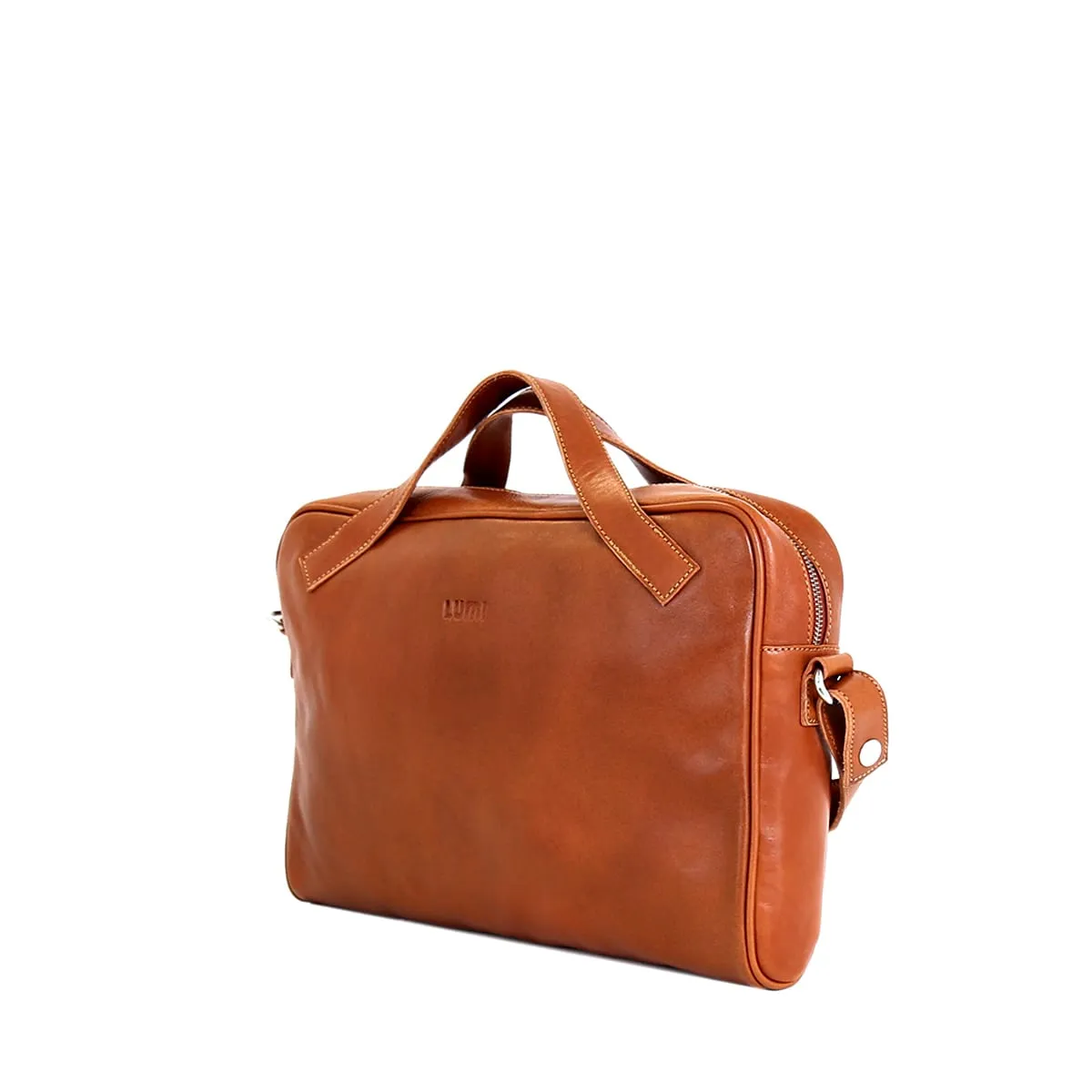 Hilma Solid Laptop Bag Cognac