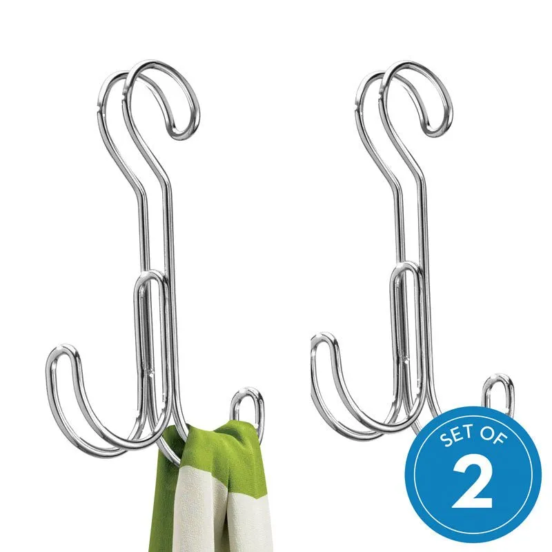 iDesign Classico Rod 2 Hooks in Chrome