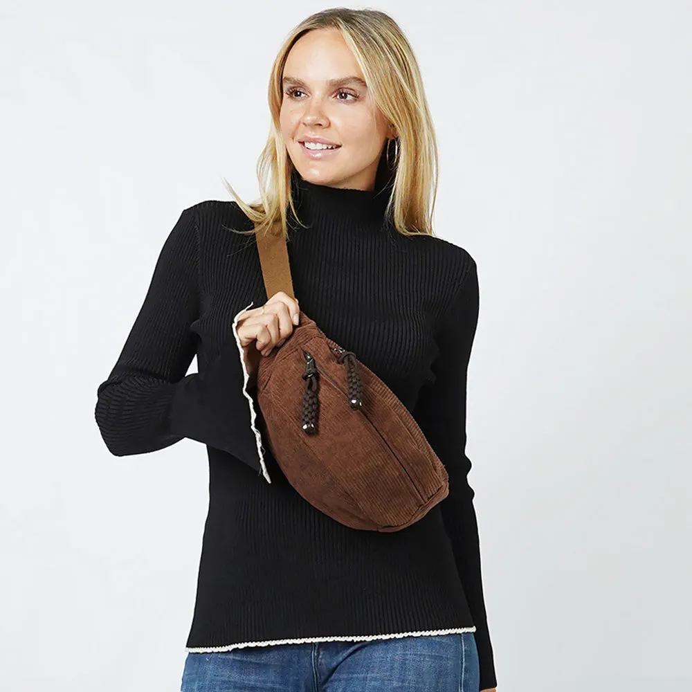 iLLASPARKZ Corduroy Sling Bag / Belt Bag