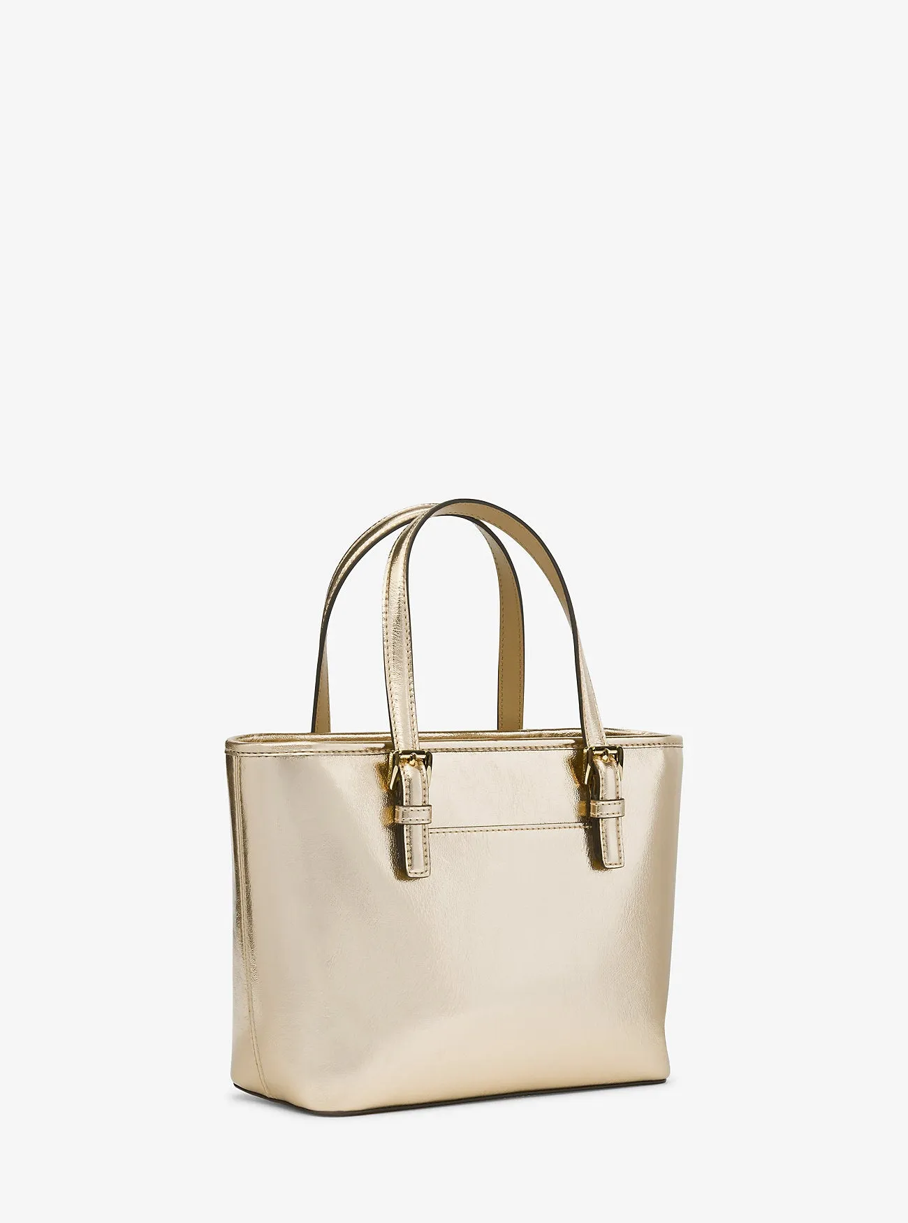 Jet Set Travel Michael Kors Extra Small Tote with Metal Top Zip yellow