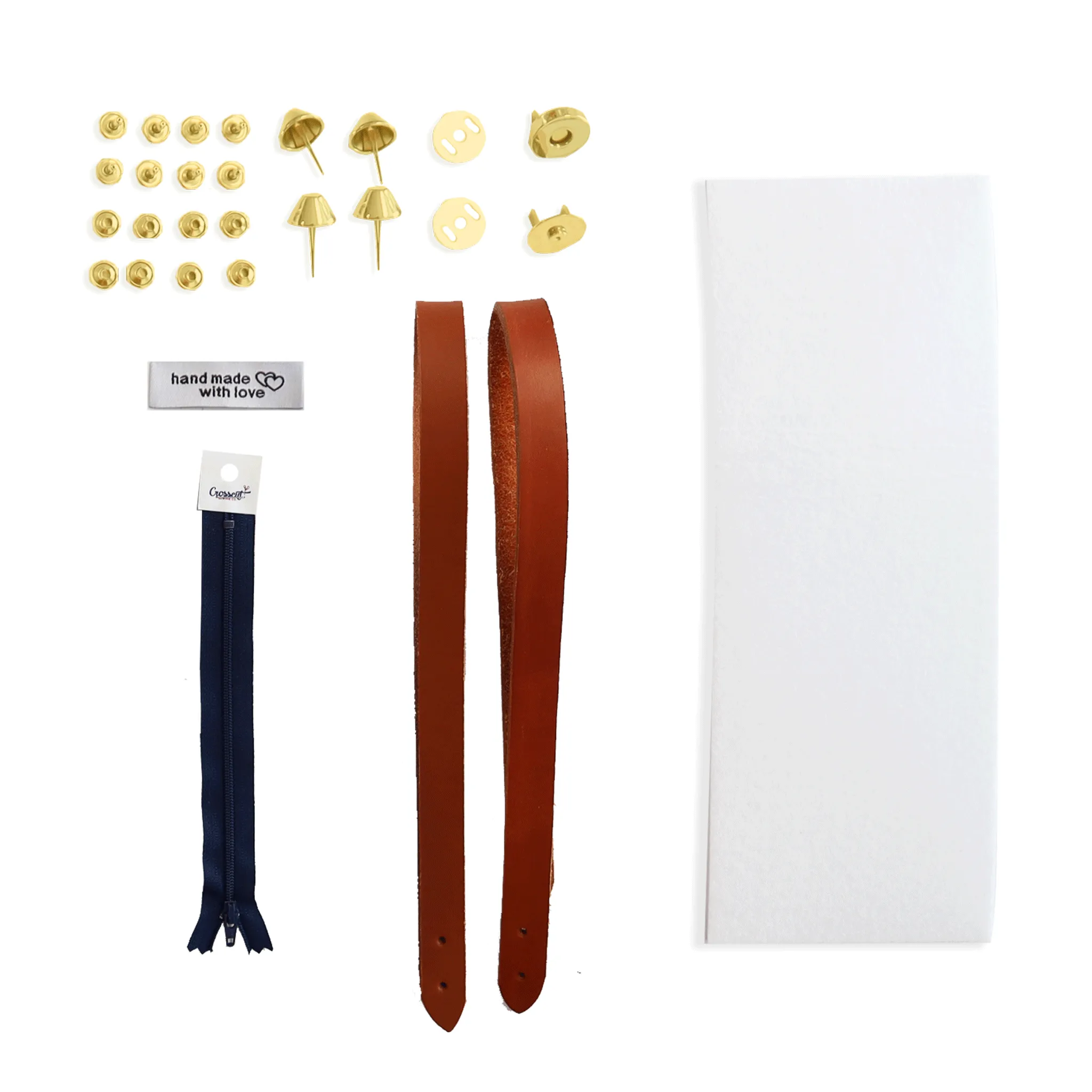 Lincoln Tote Leather Handles & Hardware Kit