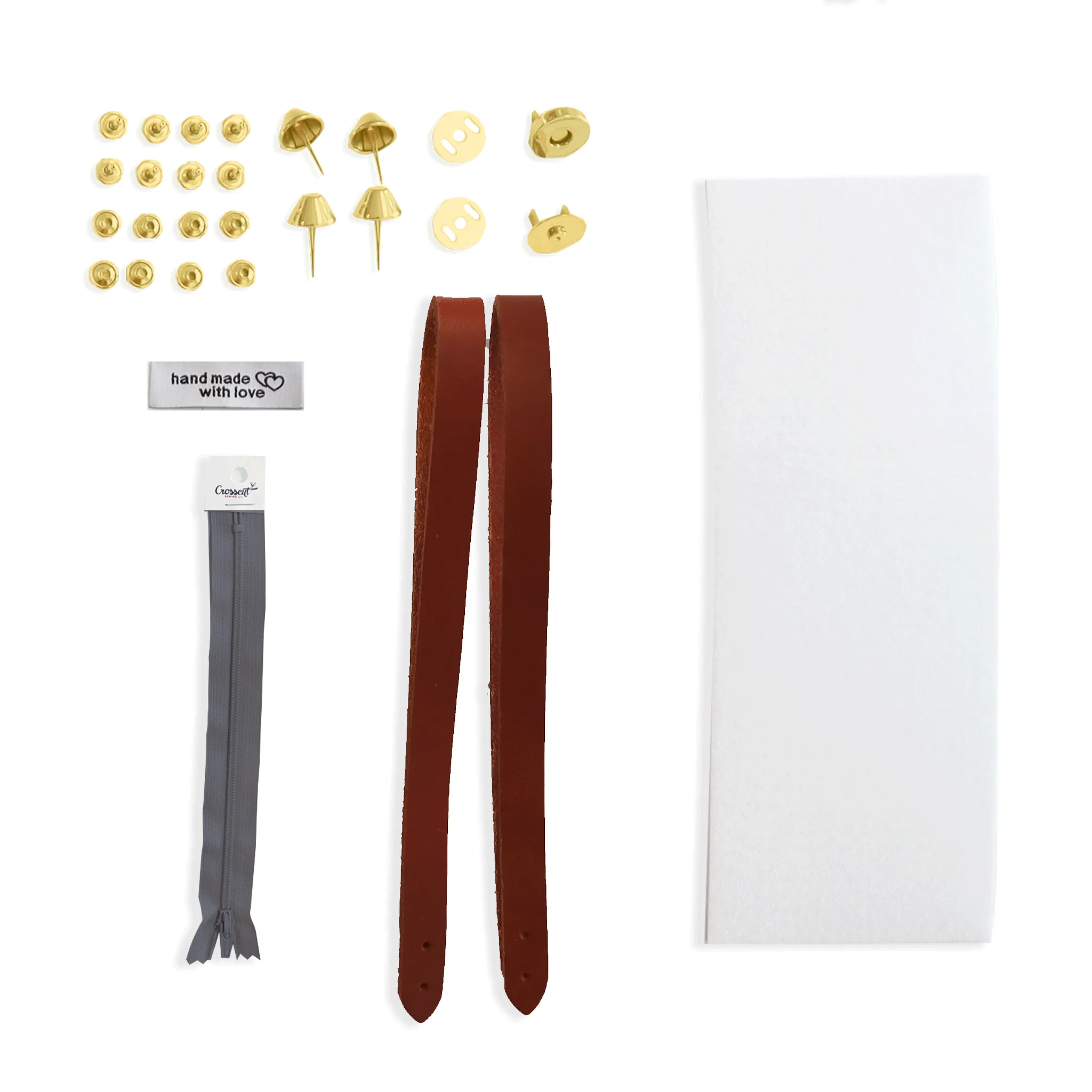 Lincoln Tote Leather Handles & Hardware Kit