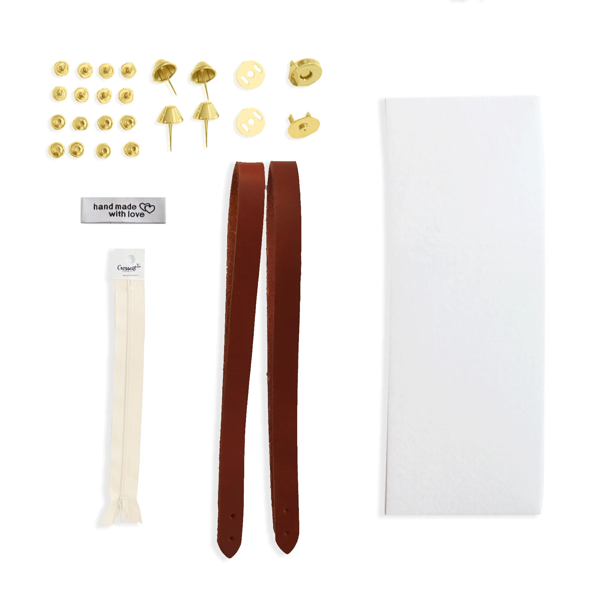Lincoln Tote Leather Handles & Hardware Kit
