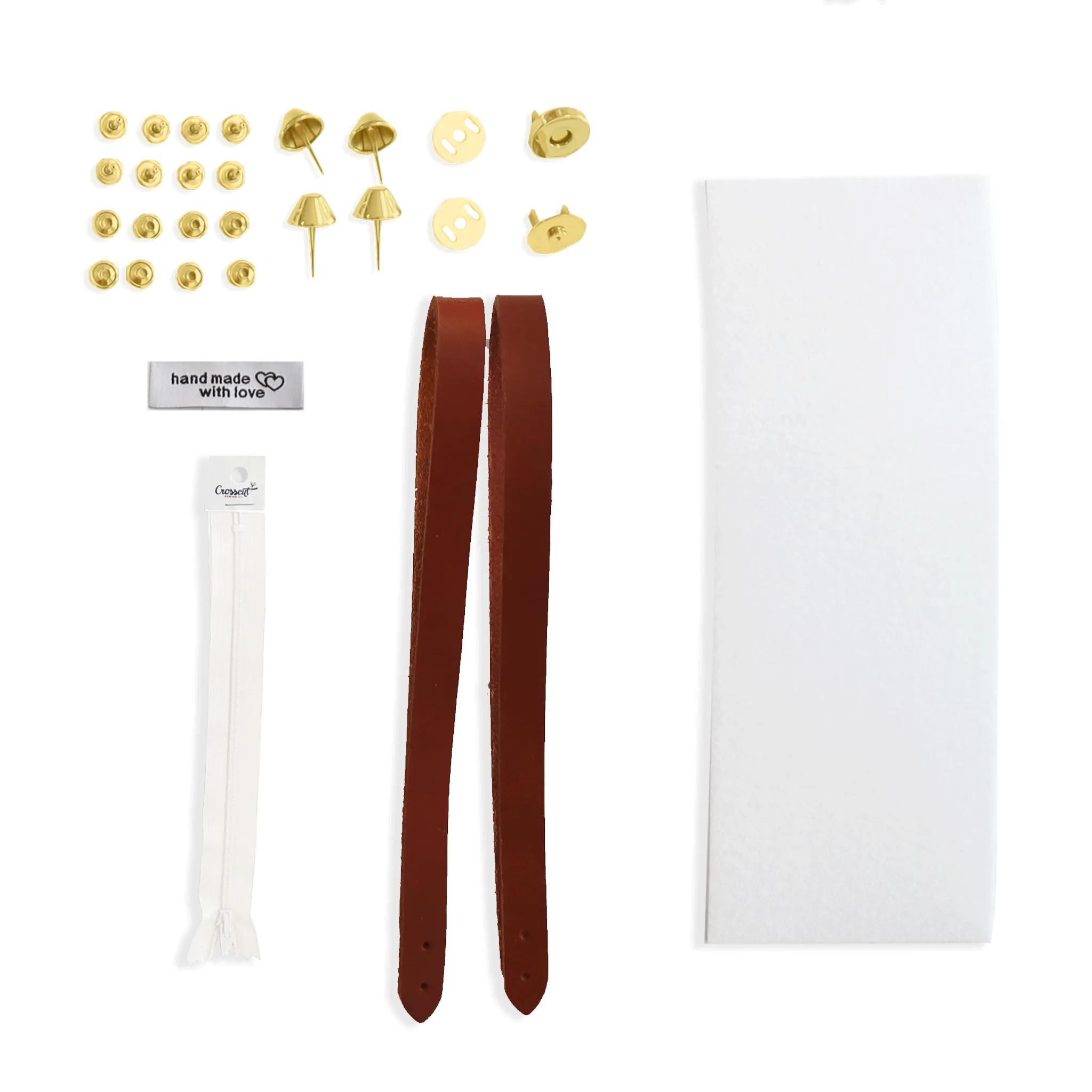 Lincoln Tote Leather Handles & Hardware Kit