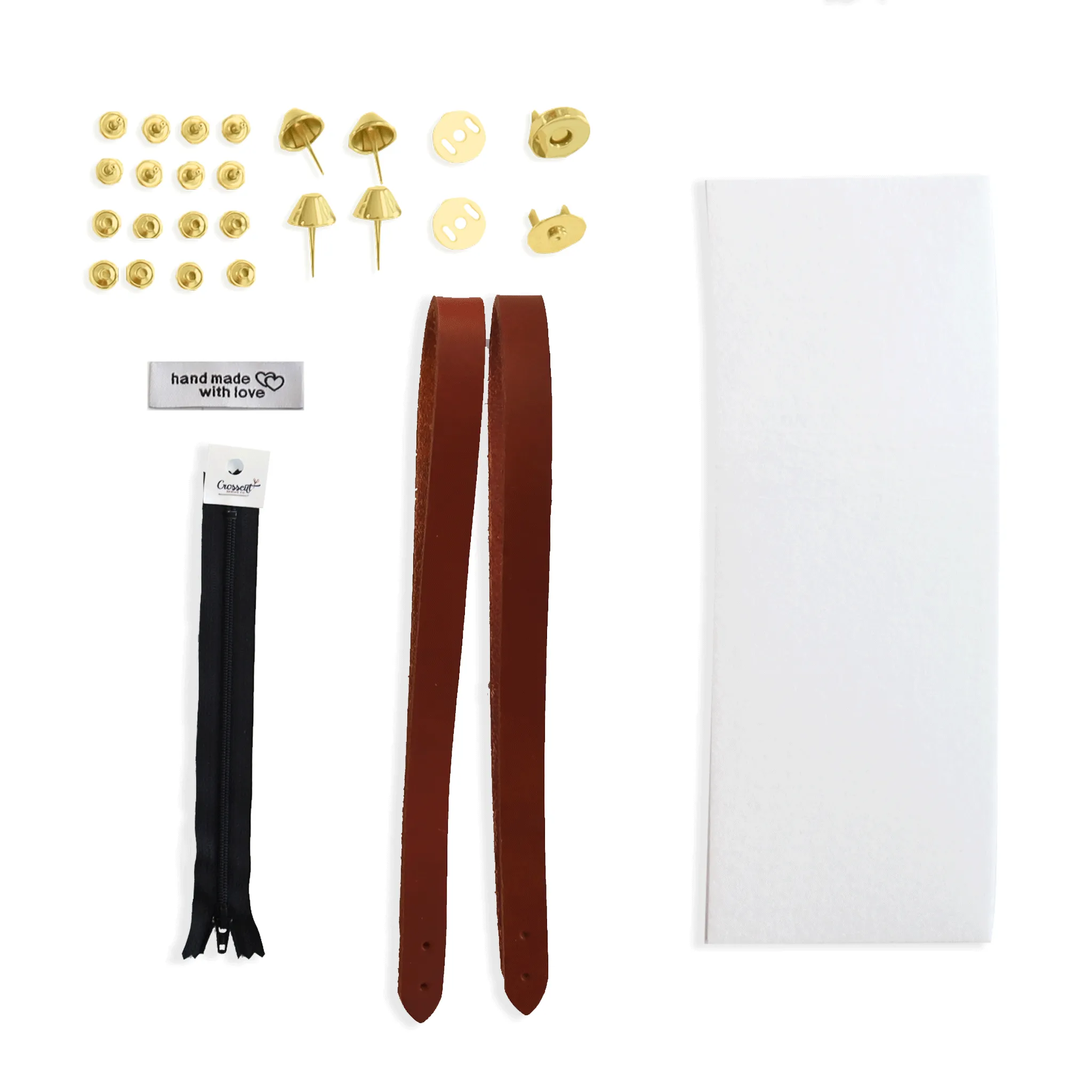 Lincoln Tote Leather Handles & Hardware Kit