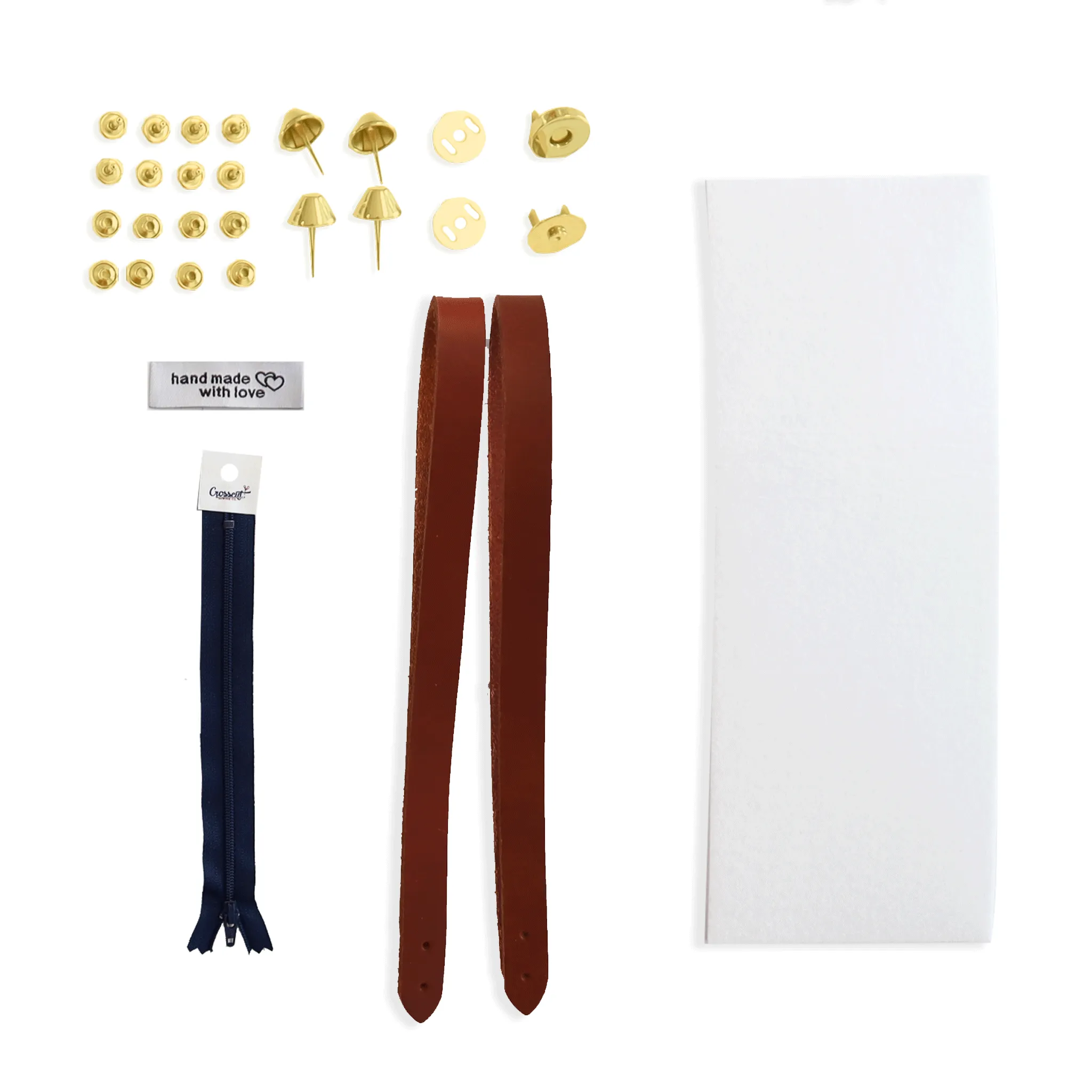 Lincoln Tote Leather Handles & Hardware Kit