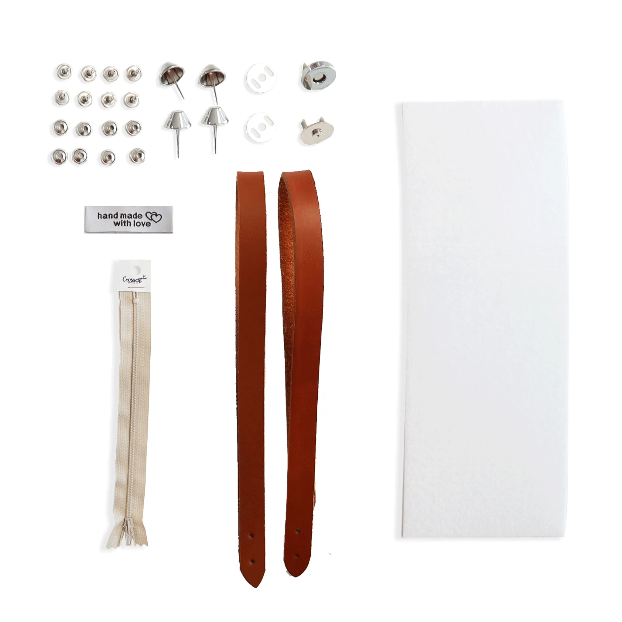 Lincoln Tote Leather Handles & Hardware Kit