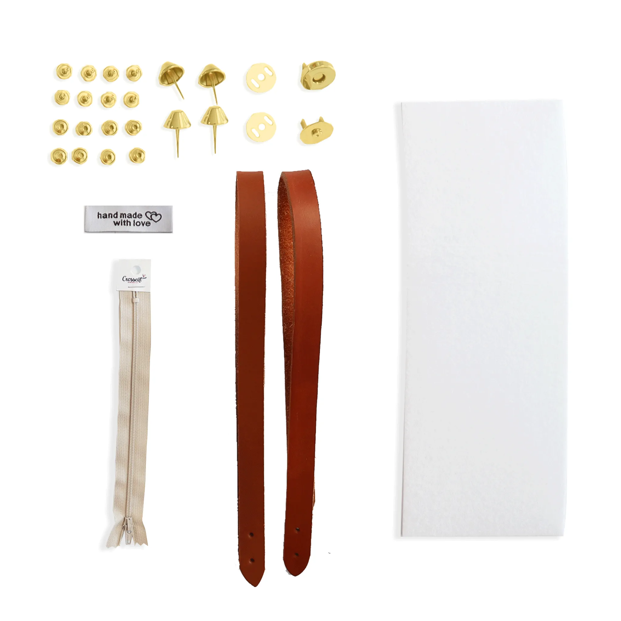 Lincoln Tote Leather Handles & Hardware Kit
