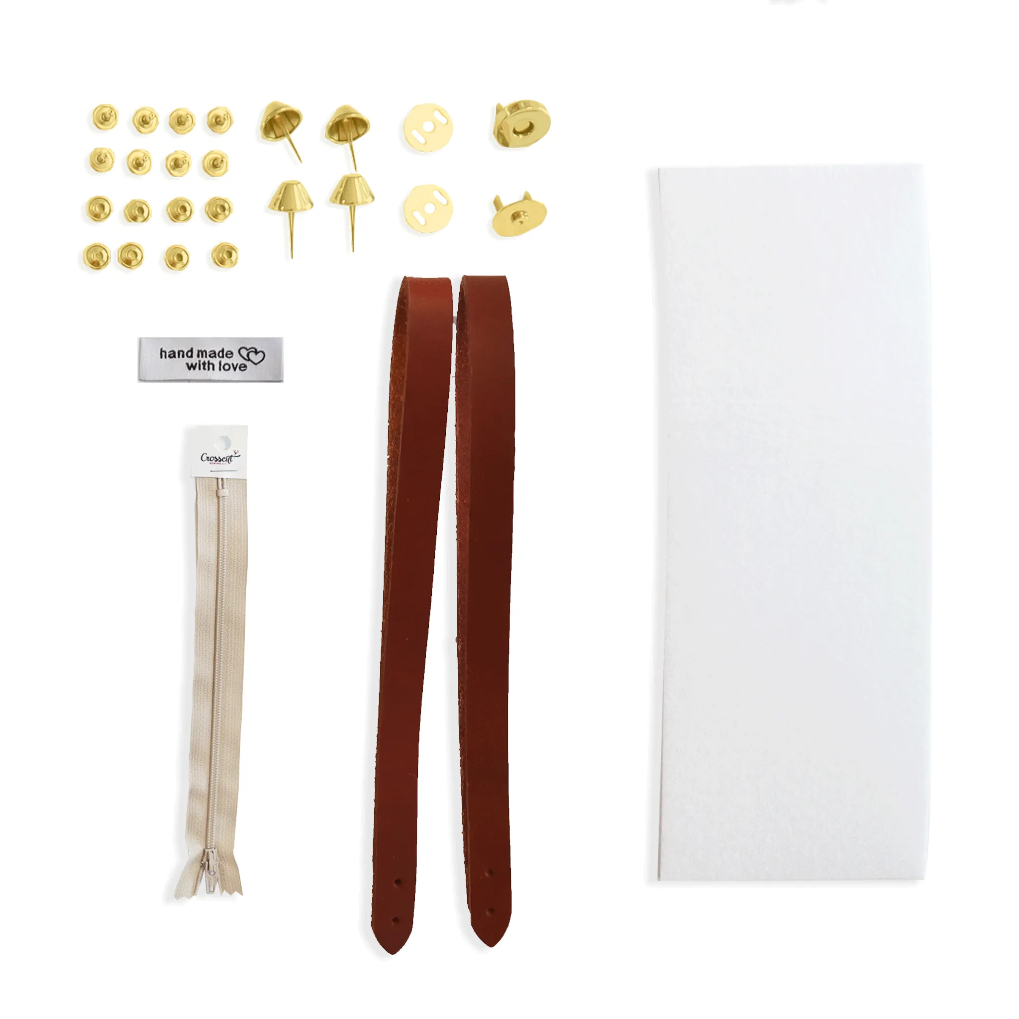 Lincoln Tote Leather Handles & Hardware Kit