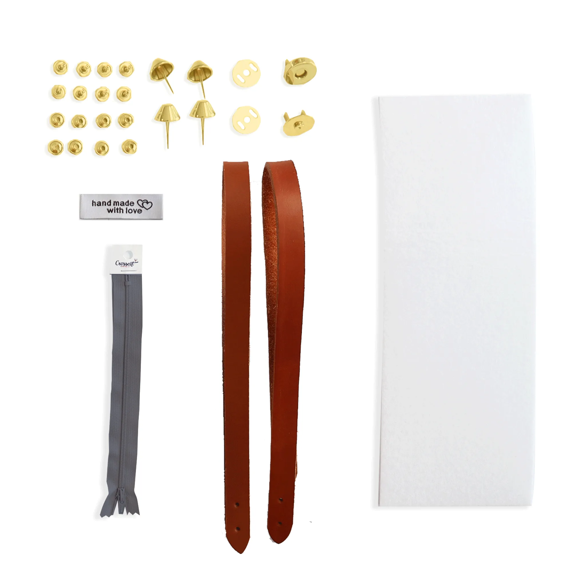 Lincoln Tote Leather Handles & Hardware Kit