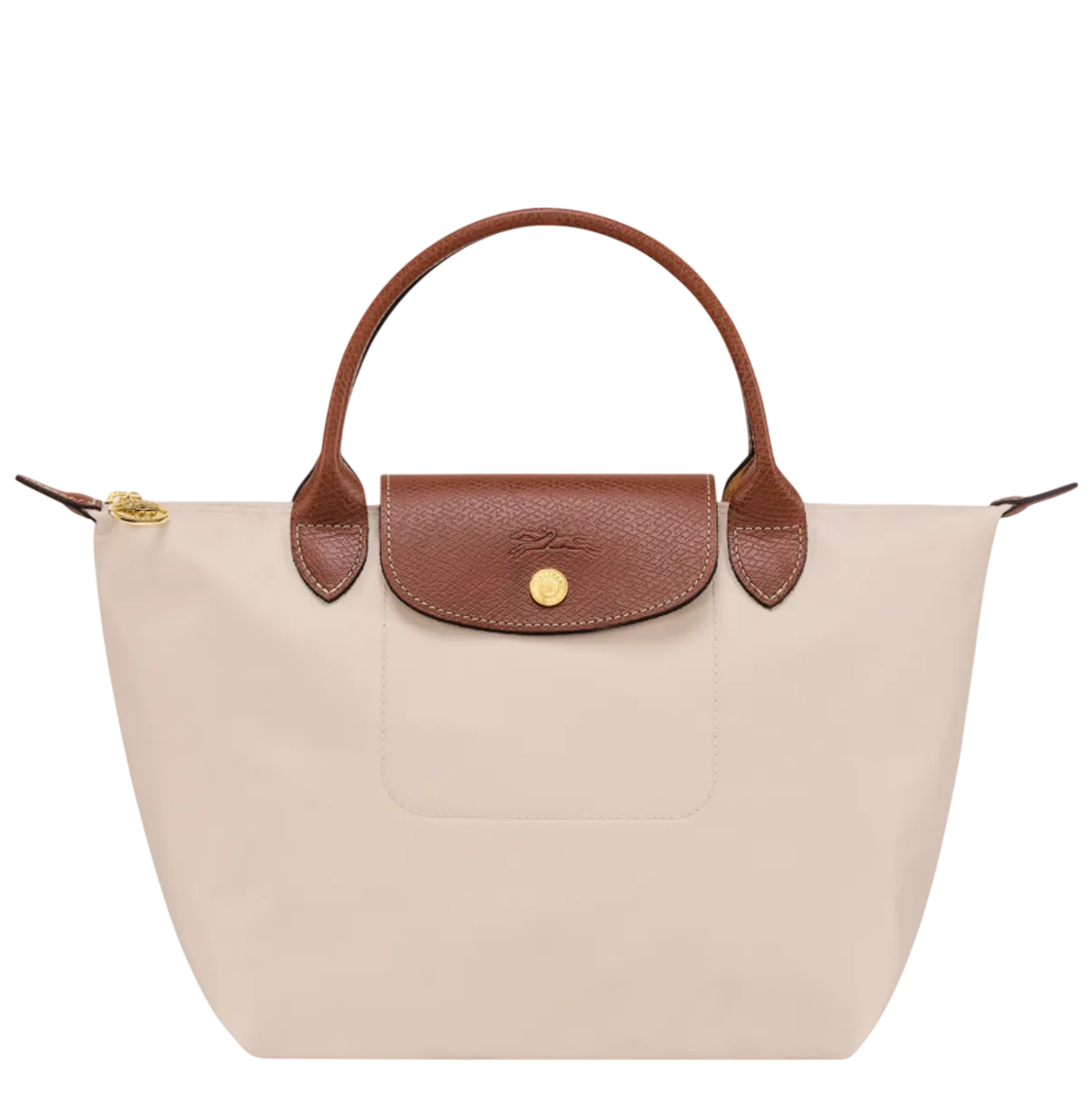 Longchamp Cream Le Pliage Original Pouch Bag UK S