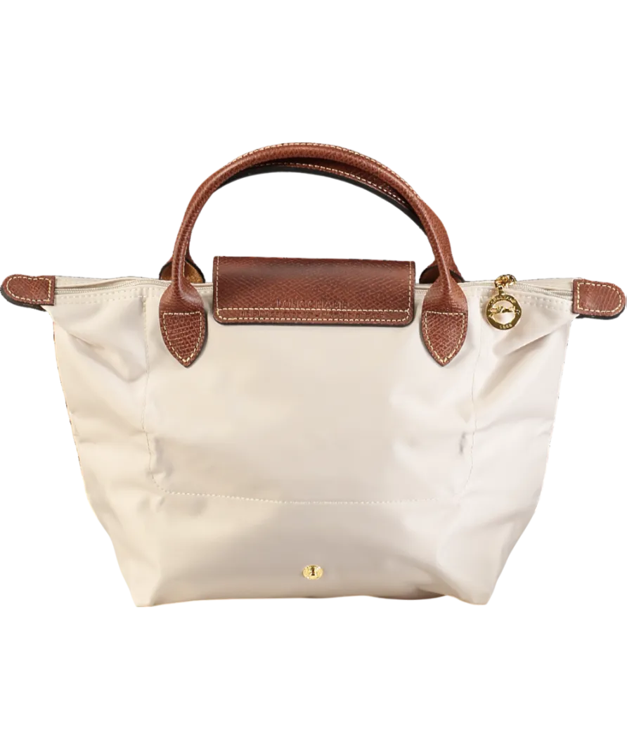 Longchamp Cream Le Pliage Original Pouch Bag UK S
