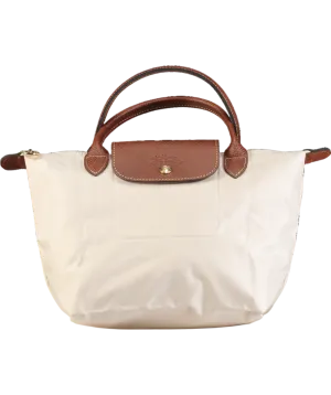 Longchamp Cream Le Pliage Original Pouch Bag UK S