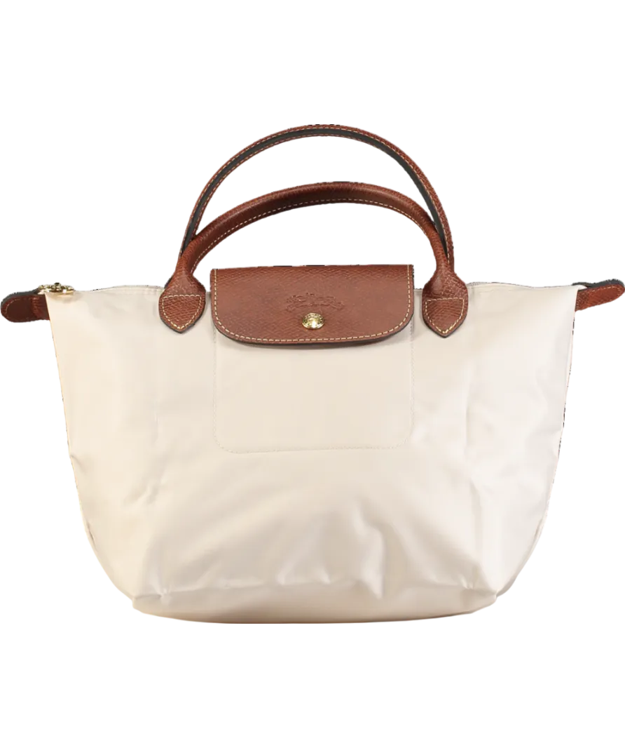 Longchamp Cream Le Pliage Original Pouch Bag UK S
