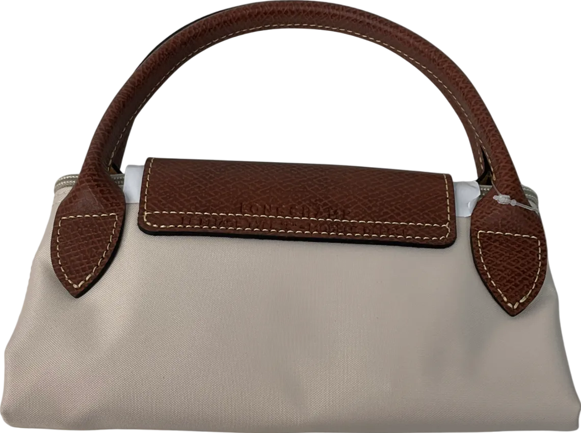 Longchamp Cream Le Pliage Original Pouch Bag UK S