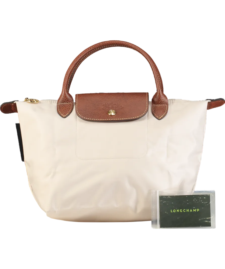 Longchamp Cream Le Pliage Original Pouch Bag UK S